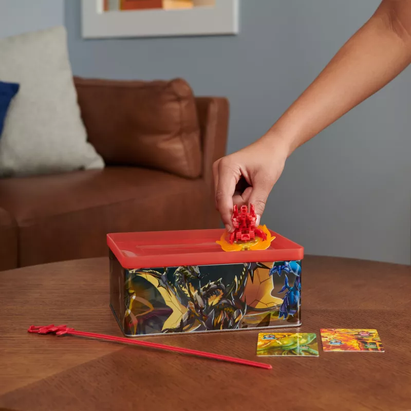 Bakugan Baku-tin con Special Attack Mantid, ajustable, figura de acción giratoria y almacenamiento de juguetes, juguete para niños y niñas a partir de 6 años