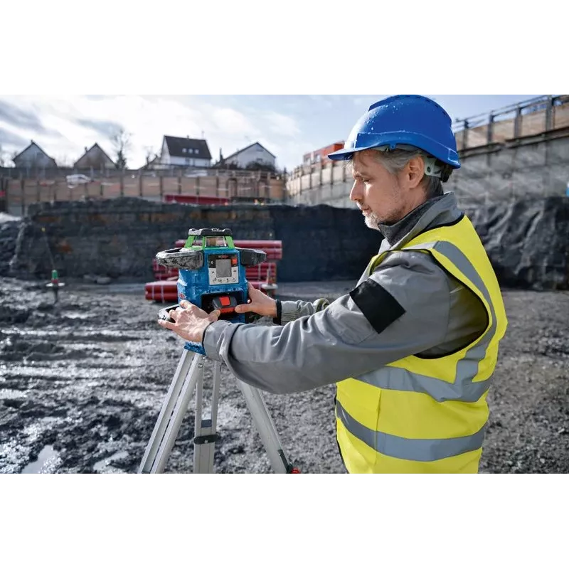 Láser rotativo Bosch GRL 650 CVHG Professional 18 V con línea láser verde, L-BOXX