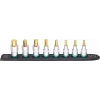 Juego de vasos Hazet 986-SR/8, juego de 8 vasos hexagonales cortos, 6–17 mm, negro