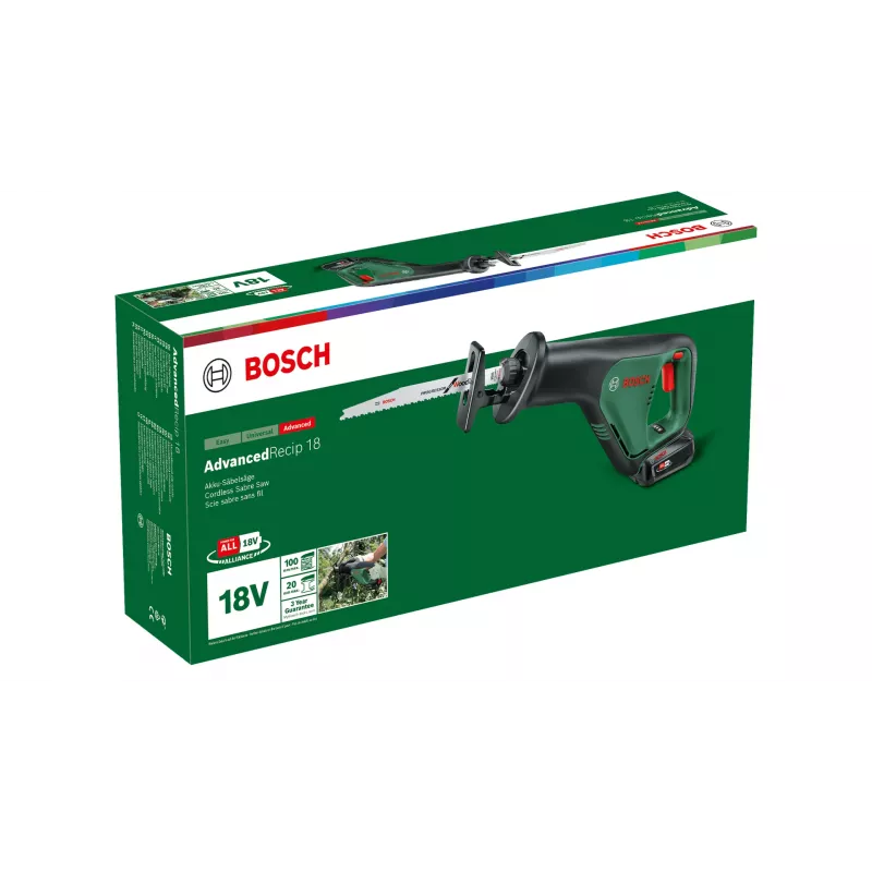 Bosch AdvancedRecip 18 300 spm negro, verde
