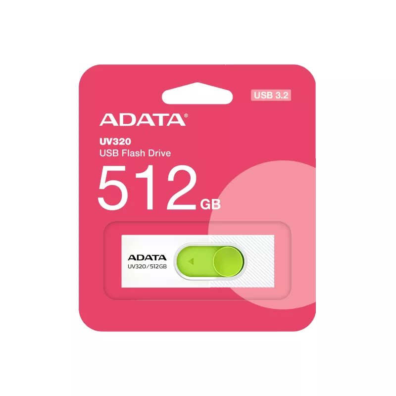 Memoria USB ADATA UV320 512 GB USB Type-A 3.2 Gen 1 (3.1 Gen 1) verde, blanco