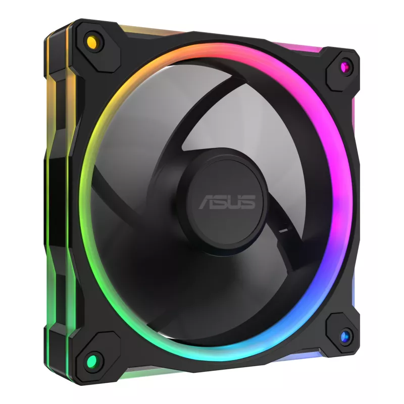 Ventilador ASUS Prime MR120 ARGB Reverse negro 12 cm rodamiento de deslizamiento