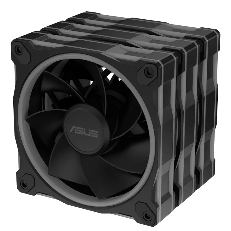 Ventilador ASUS Prime MR120 ARGB Reverse negro 3en1 caja de ordenador 12 cm 3 piezas