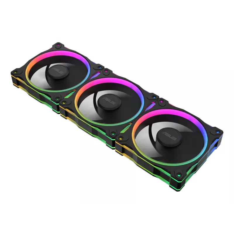 Ventilador ASUS Prime MR120 ARGB Reverse negro 3en1 caja de ordenador 12 cm 3 piezas