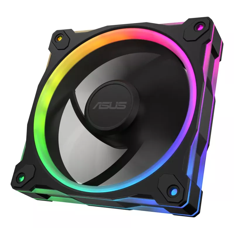 Ventilador ASUS Prime MR120 ARGB Reverse negro 3en1 caja de ordenador 12 cm 3 piezas
