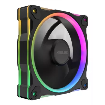 Ventilador ASUS Prime MR120 ARGB negro 12 cm rodamiento de deslizamiento