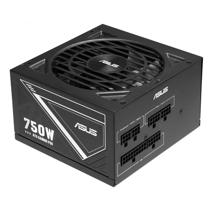 Fuente de alimentación ASUS ATS-750G 750 W, 20+4-Pin ATX, 80 PLUS Gold, negra