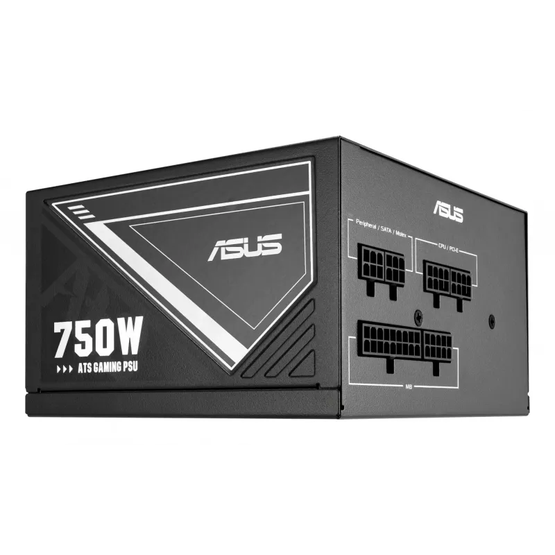 Fuente de alimentación ASUS ATS-750G 750 W, 20+4-Pin ATX, 80 PLUS Gold, negra