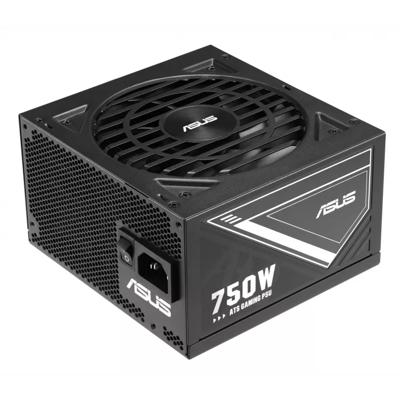 Fuente de alimentación ASUS ATS-750G 750 W, 20+4-Pin ATX, 80 PLUS Gold, negra