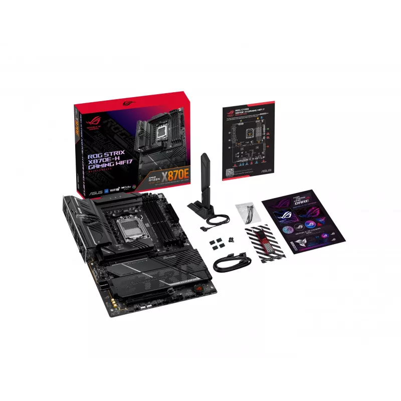 Placa base ASUS ROG STRIX X870E-H GAMING WIFI7 ATX Socket AM5 DDR5, 256GB, Wi‑Fi 7, 5Gb Ethernet