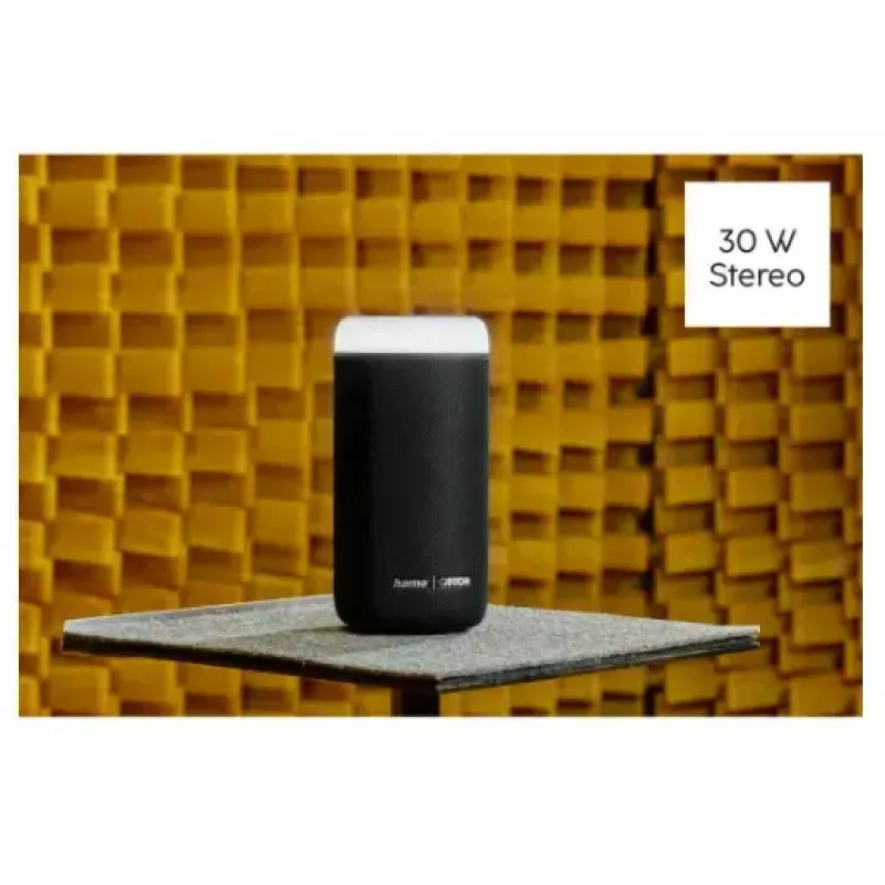 Altavoz Bluetooth CANTON Glow Pro de HAMA, negro, jack de 3,5 mm, efectos de luz LED