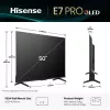 Hisense 50E77Q PRO Smart TV QLED 127 cm (50 pulgadas), 4K Ultra HD, 144 Hz, triple sintonizador, Dolby Vision, HDR10+, Wi-Fi, negro