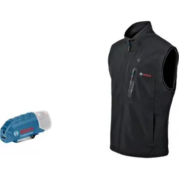 Chaleco calefactable Bosch GHV 12+18V XA Professional talla S negro