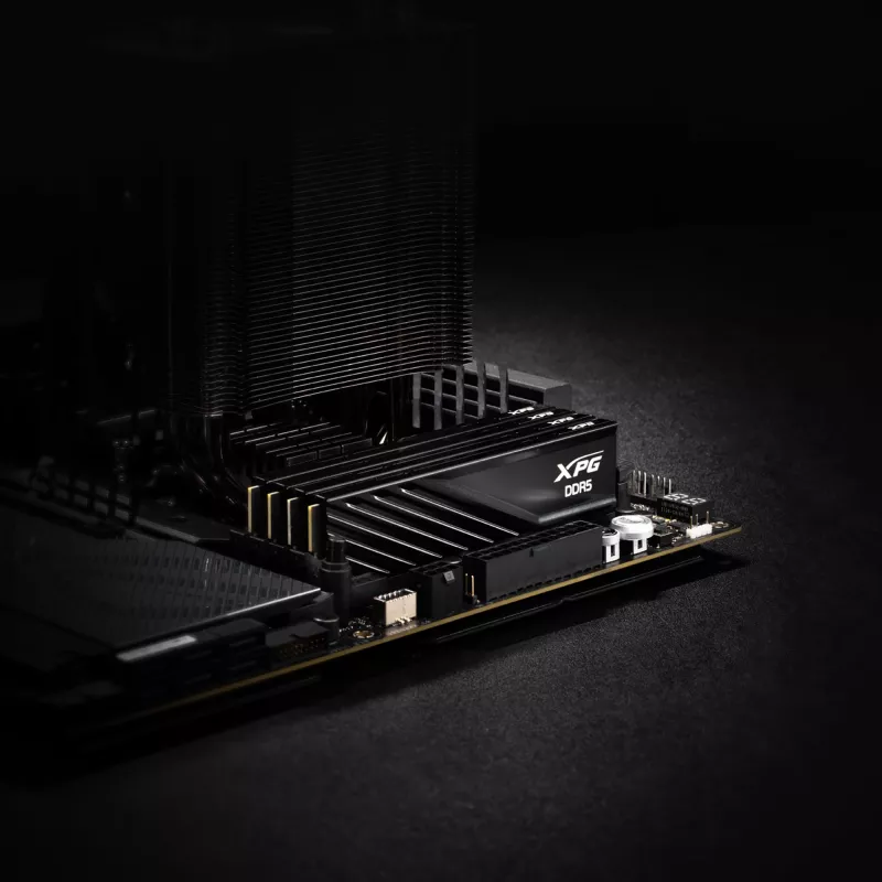 DIMM 32 GB DDR5-6400 (2x 16 GB) kit dual, memoria RAM negra, AX5U6400C3216G-DTLABBK, XPG Lancer Blade, INTEL XMP, AMD EXPO