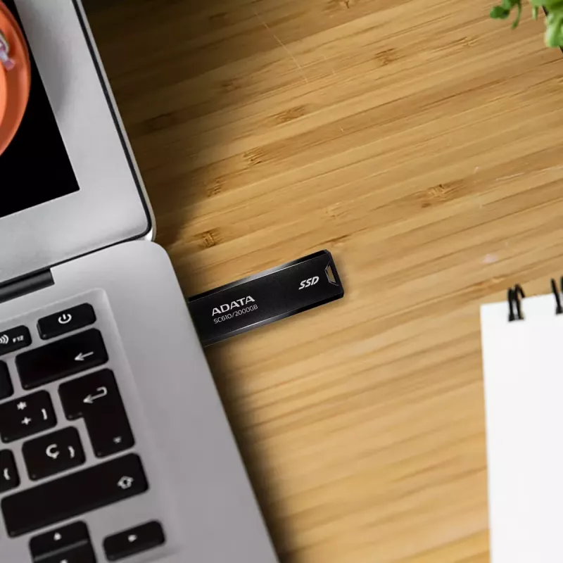 Memoria flash USB ADATA SC610 500 GB USB Type-A 3.2 Gen 2 (10 Gbit/s) 550/500 MB/s, negra