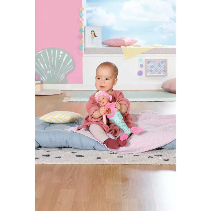 Muñeca bebé BABY born sirena 33 cm lavable multicolor