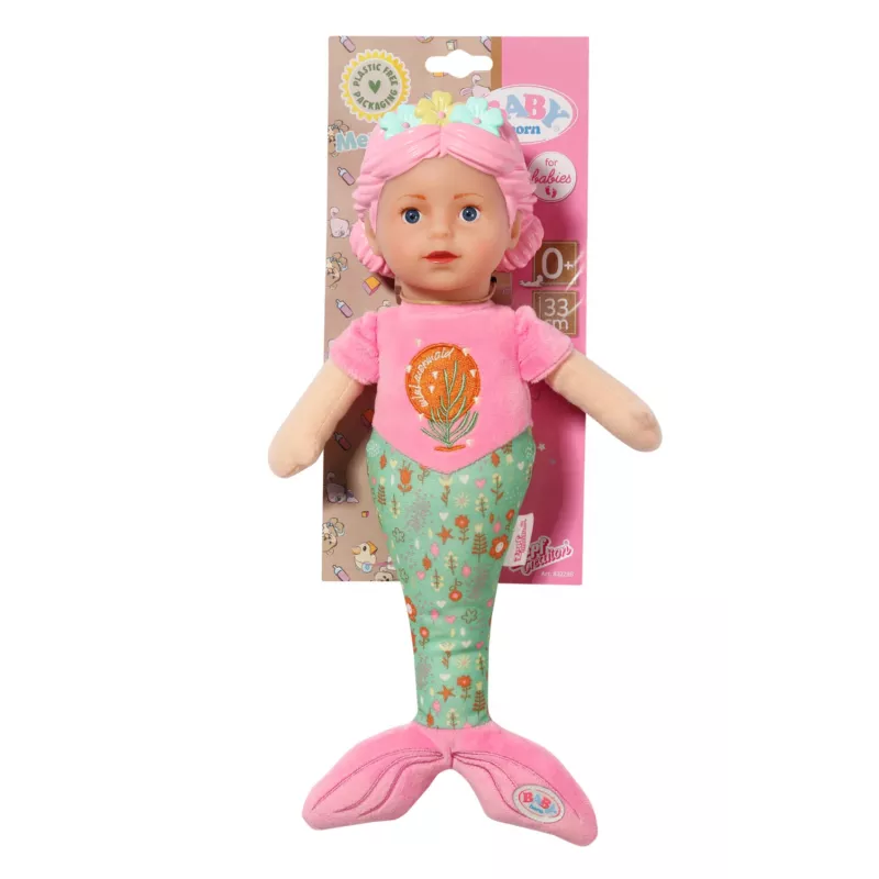Muñeca bebé BABY born sirena 33 cm lavable multicolor