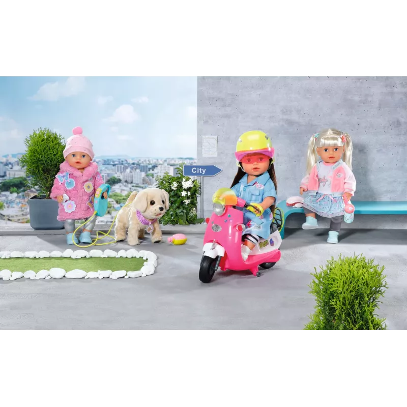 Set de ropa para muñeca BABY born conjunto de abrigo rosa 43 cm plegable