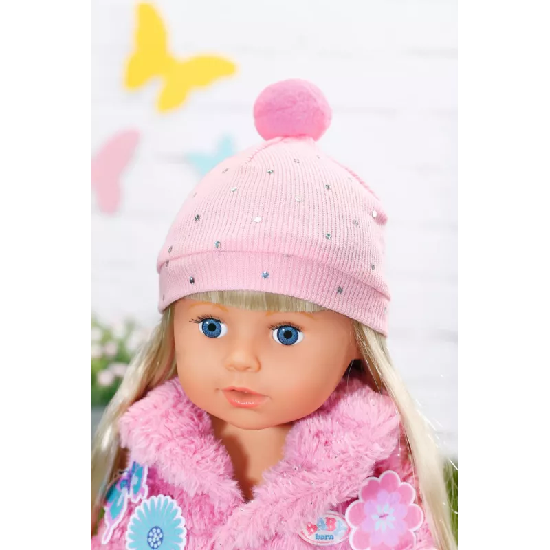 Set de ropa para muñeca BABY born conjunto de abrigo rosa 43 cm plegable