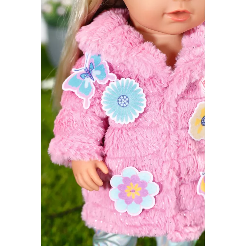 Set de ropa para muñeca BABY born conjunto de abrigo rosa 43 cm plegable