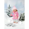Set de ropa para muñeca BABY born conjunto de abrigo rosa 43 cm plegable