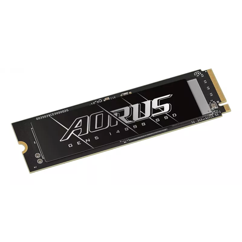 SSD M.2 NVMe GIGABYTE AORUS Gen5 14000 — 4 TB, PCIe 5.0, lectura 14100 MB/s, escritura 12600 MB/s