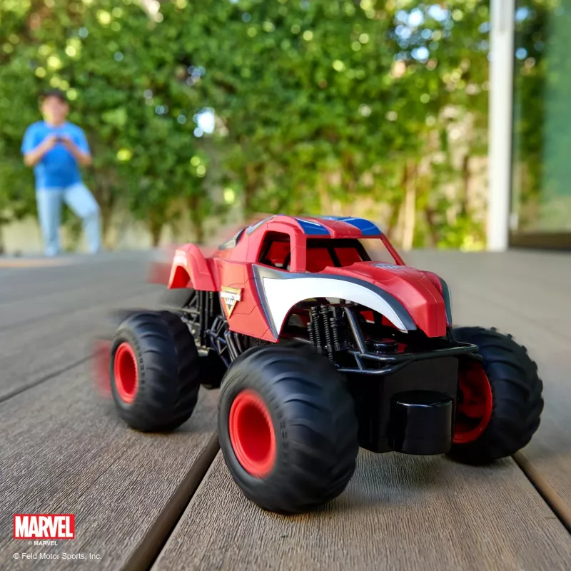 Monster Jam, Marvel The Amazing Spider-Man camión monstruo RC, escala 1:24, juguete infantil para niños y niñas a partir de 4 años