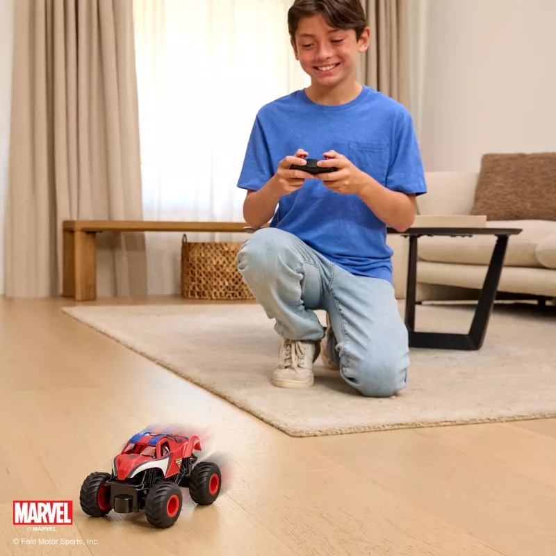 Monster Jam, Marvel The Amazing Spider-Man camión monstruo RC, escala 1:24, juguete infantil para niños y niñas a partir de 4 años
