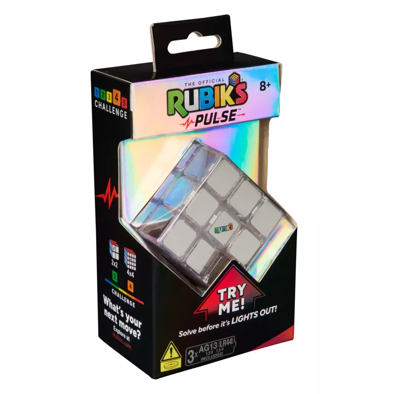 Rubik's Cube, Pulse Cube, juego de ingenio luminoso para adultos y solucionadores rápidos, resuelve el puzle antes de que se apaguen las luces, juguete fidget de entrenamiento cerebral desafiante para resolver problemas para niños a partir de 8 años