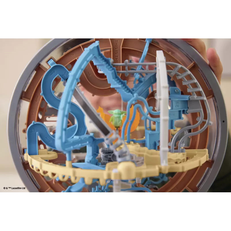 Juego de habilidad de laberinto 3D Spin Master Perplexus Star Wars The Mandalorian – laberinto de movimiento de mano