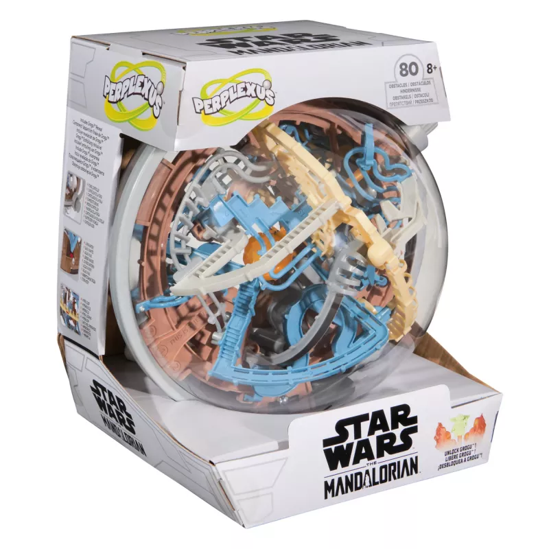 Juego de habilidad de laberinto 3D Spin Master Perplexus Star Wars The Mandalorian – laberinto de movimiento de mano