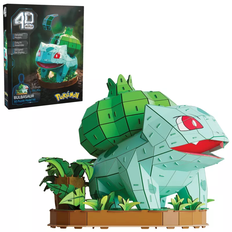 Spin Master 4D Build Pokémon Bulbasaur maqueta 3D 6075062, a partir de 12 años