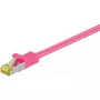 Cable de red Goobay 91578 RJ-45 Cat7 0,5 m magenta