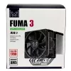 Scythe Fuma 3 SCFM-3000 disipador de aire para CPU, doble torre, 120 mm, 114,89 m³/h, 300-1500 rpm, negro