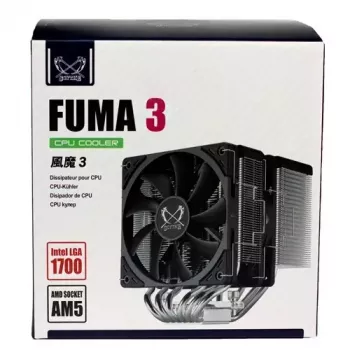 Ventilador de CPU Scythe Fuma 3 12 cm negro 39,44 cfm 114,89 m³/h