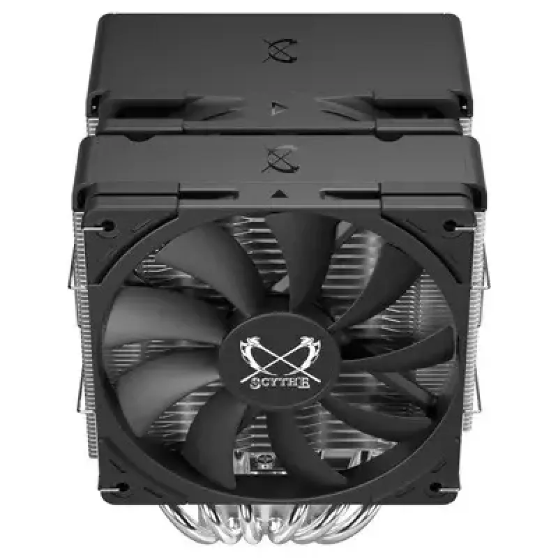 Scythe Fuma 3 SCFM-3000 disipador de aire para CPU, doble torre, 120 mm, 114,89 m³/h, 300-1500 rpm, negro