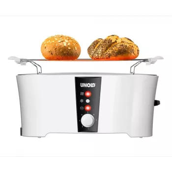 Tostadora Unold Design Dual 4 rebanadas 1350 W negro blanco