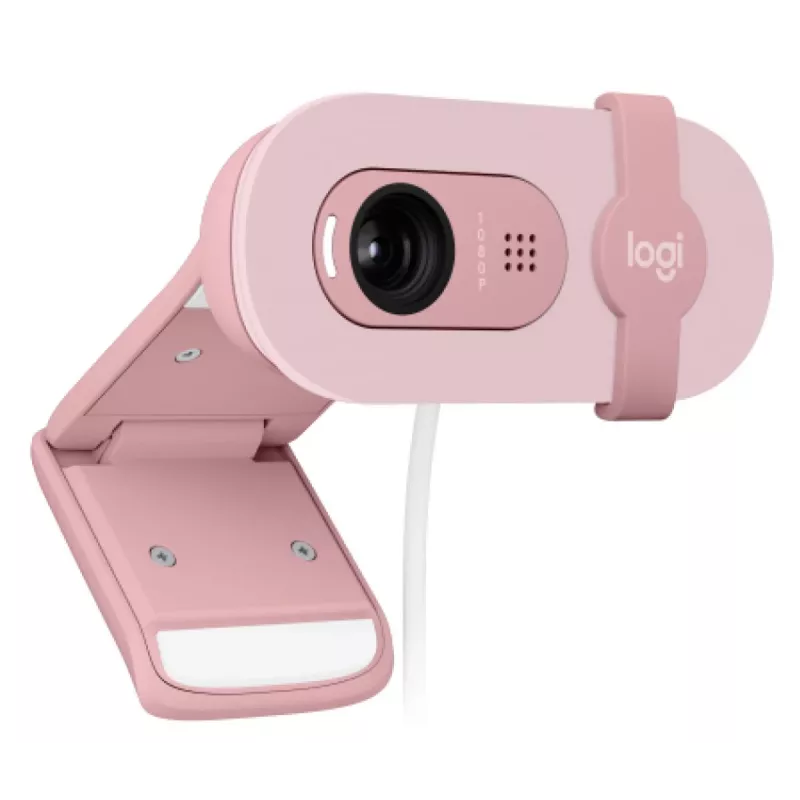 Webcam Full HD LOGITECH Brio 100 rosa