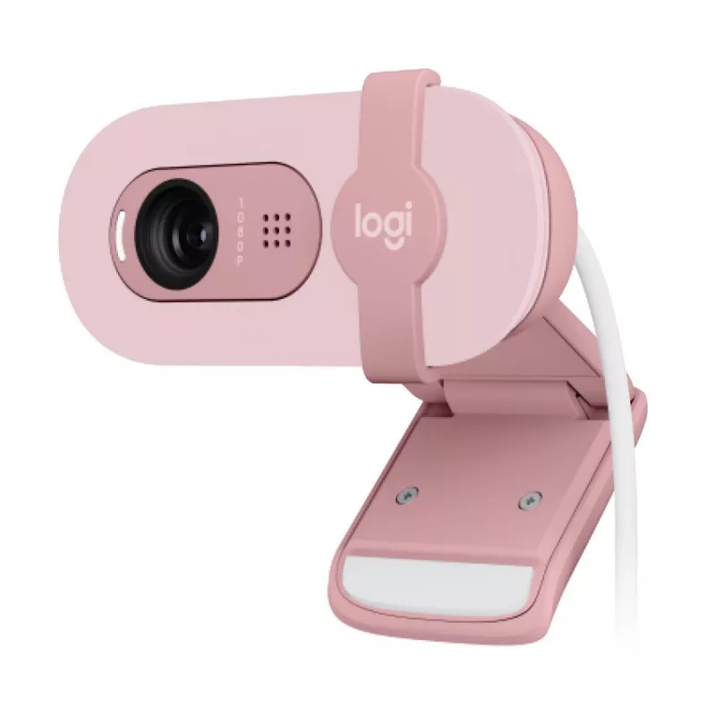 Webcam Full HD LOGITECH Brio 100 rosa
