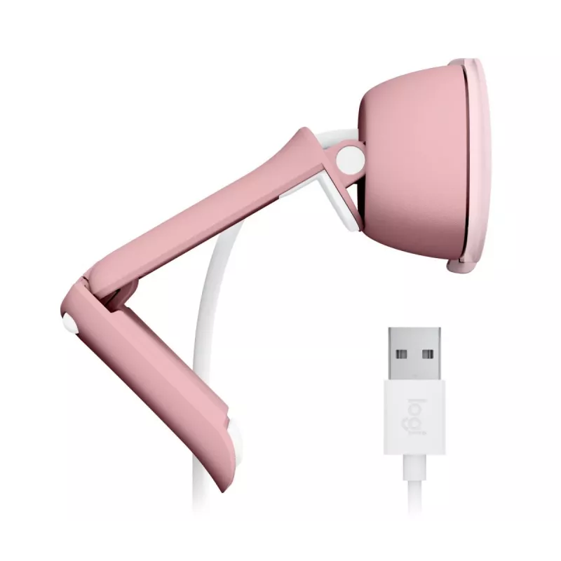 Webcam Full HD LOGITECH Brio 100 rosa