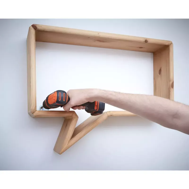 Taladro con empuñadura de pistola Black & Decker BDCDD12-QW, sin llave, 1.5 Ah