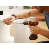 Taladro con empuñadura de pistola Black & Decker BDCDD12-QW, sin llave, 1.5 Ah