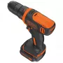 Taladro con empuñadura de pistola Black & Decker BDCDD12-QW, sin llave, 1.5 Ah