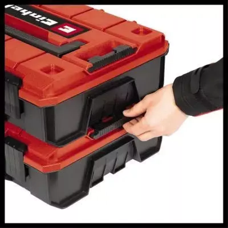 Caja de piezas pequeñas Einhell E-Case S-F polipropileno negro rojo 42x28x9,5 cm