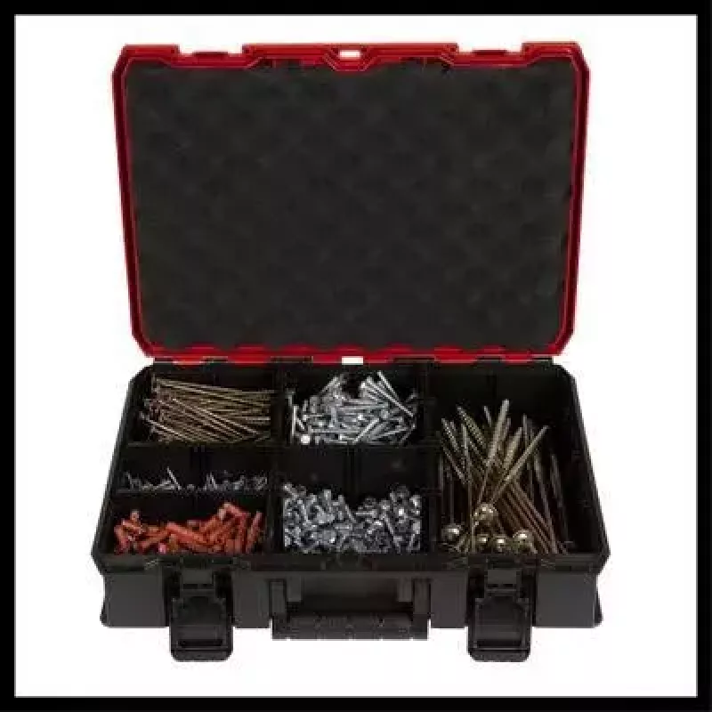 Caja de piezas pequeñas Einhell E-Case S-F polipropileno negro rojo 42x28x9,5 cm