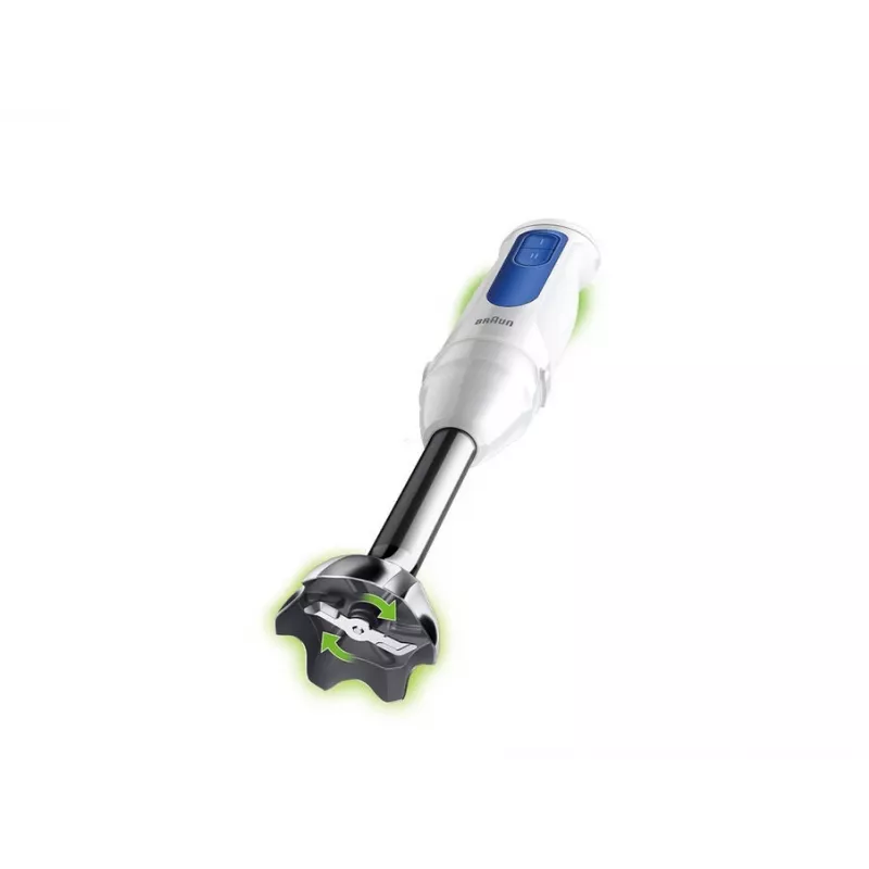 Batidora de mano Braun Household MultiQuick 3 MQ30202M, 900 W, blanco/azul, con picadora y varillas