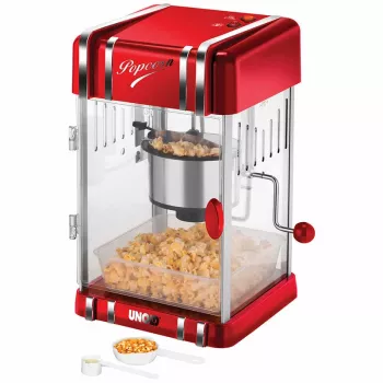 Unold 48535 máquina de palomitas rojo, plata 300 W