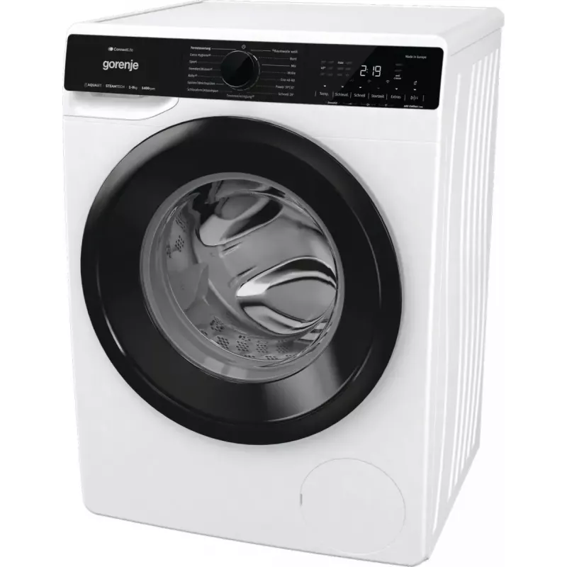 Gorenje WPNA94A1TS lavadora de carga frontal 9 kg, 1400 rpm, ConnectLife Wi-Fi, blanco/negro