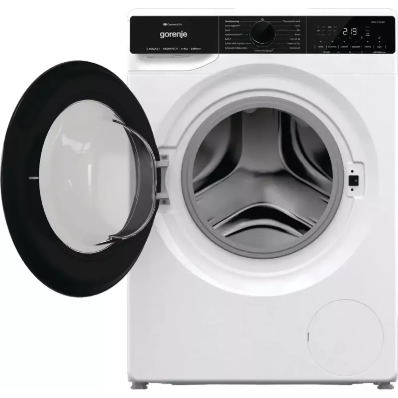 Gorenje WPNA94A1TS lavadora de carga frontal 9 kg, 1400 rpm, ConnectLife Wi-Fi, blanco/negro