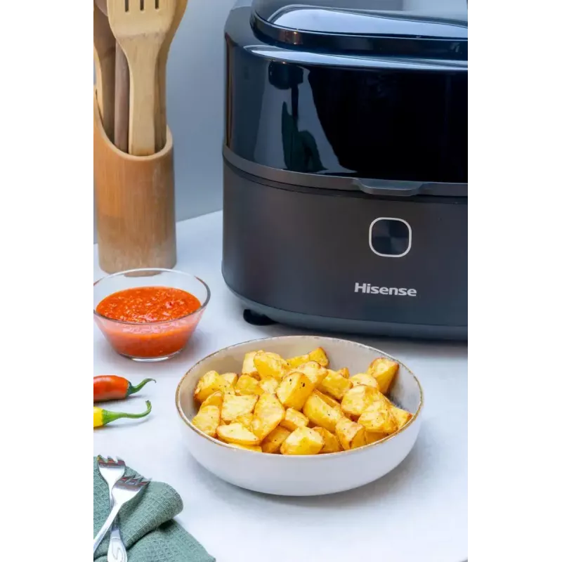 Hisense HAF1350DR Single 6,7 L freidora de aire 1350 W negro